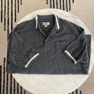 Tri-Mountain Mens Grey Short Sleeve Polo Shirt sz 3XLT Big & Tall